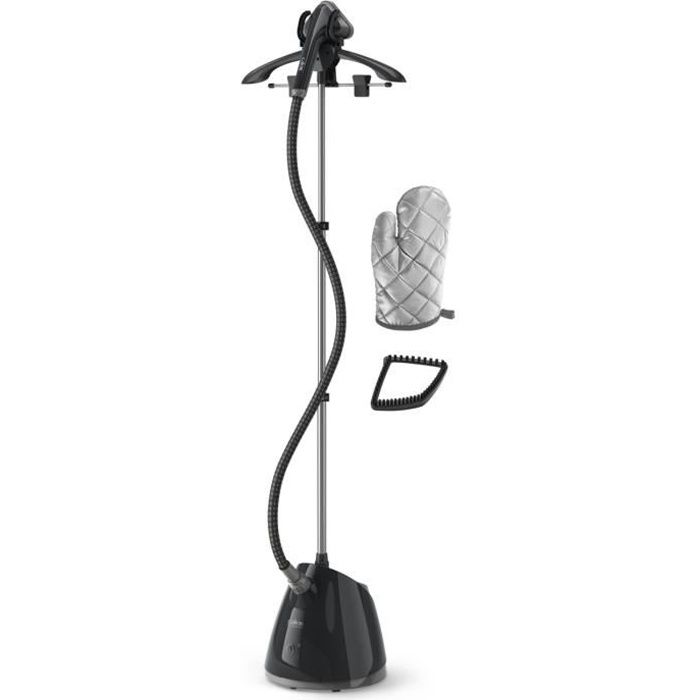 CALOR IT2461C0 Défroisseur vapeur vertical, 1800 W, Réservoir 1,5 L, Chausse en 45 sec, Tous types de tissus, Pro Style One, Noir