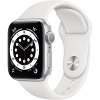 Apple Watch Series 6 GPS - 40mm Boîtier aluminium Argent - Bracelet Blanc (2020) - Reconditionné - Excellent état
