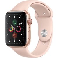 Apple Watch Series 5 Cellular 44 mm Boîtier aluminium Or - Bracelet Rose - M/L (2019) - Reconditionné - Excellent état