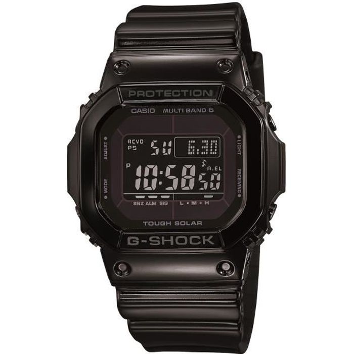 CASIO Montre G-Shock GW-M5610BB-1ER - Solaire - 20 bar - Noir