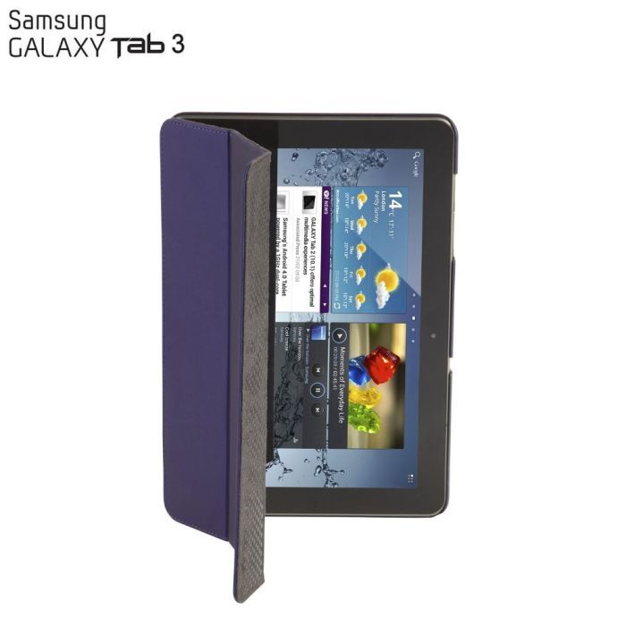 Etui Click-In Targus thz20201eu tablette 10.1- Samsung Galaxy Tab 3 multi-positions ultra résistante bleu