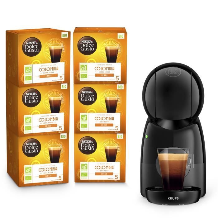 Krups Cafeti&egrave;re Nescaf&eacute; Dolce Gusto Piccolo Xs + 6 Bo&icirc;tes Caf&eacute; Colombia Offertes YY4511FD