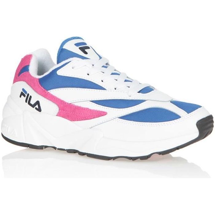 FILA Baskets V94M Low - Blanc/Bleu electric/Rose - Femme