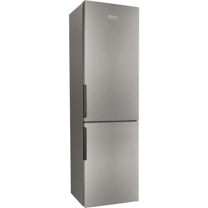 HOTPOINT LH8FF1IA - Réfrigérateur congélateur bas - 301L (223L+88L) - Froid brassé et no frost - A+ - L60 x H189cm - Inox