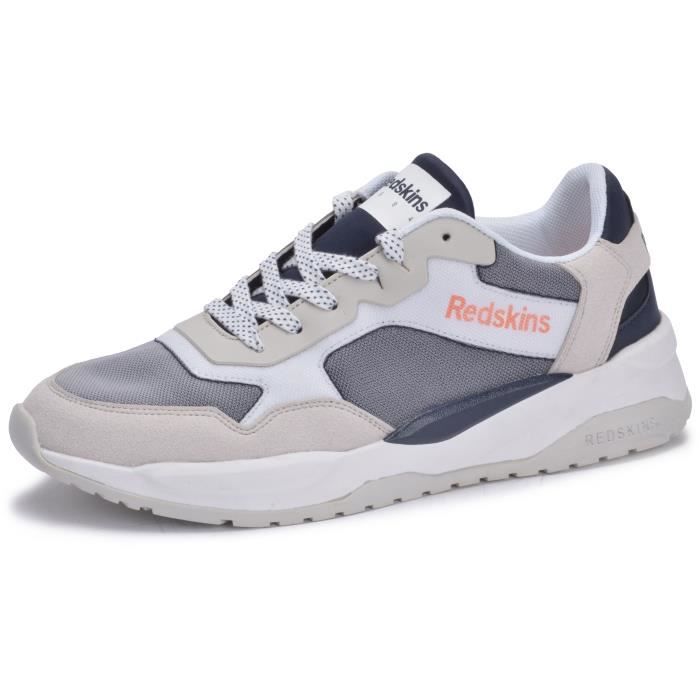 REDSKINS Baskets Manille Blanc/Bleu Marine Homme
