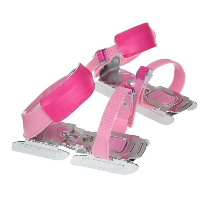 NIJDAM JUNIOR Bob Patins ajustables - Taille unique - Rose