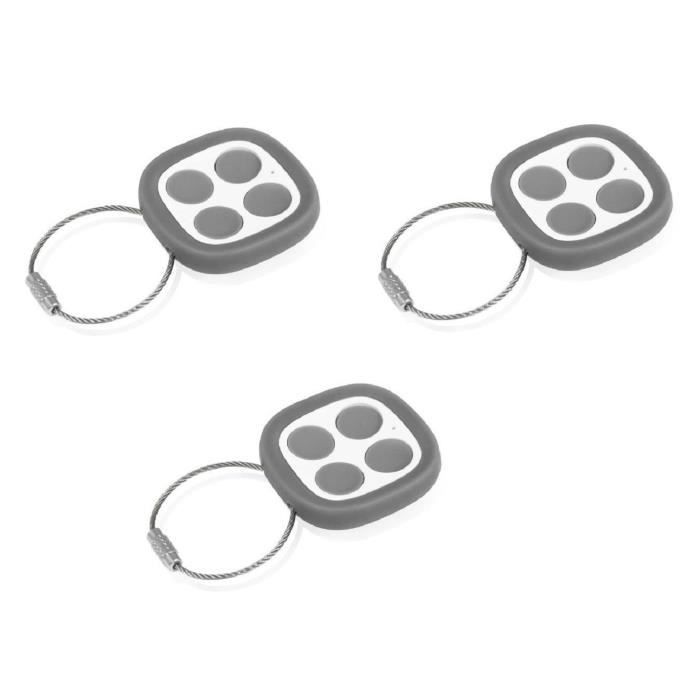THOMSON Pack de 3 télécommandes universelles 500021 pour motorisation de portails et portes de garage