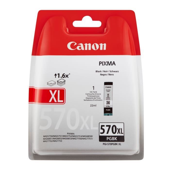CANON Cartouche dencre PGI-570 XL grande capacité Noir (PGI570XL)
