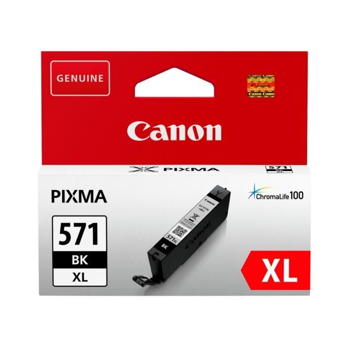 CANON Cartouche dencre CLI-571 XL grande capacité Noir (CLI571XL)