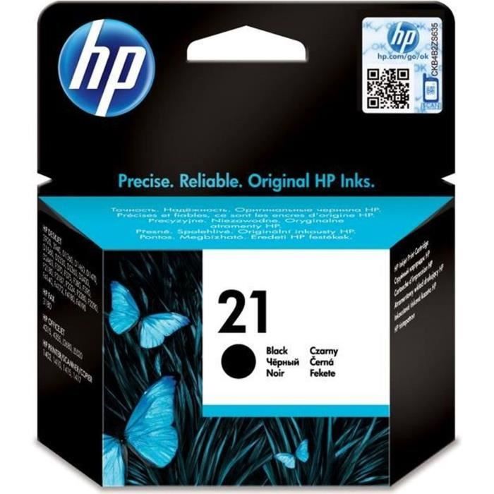 HP 21 Cartouche dencre noire authentique (C9351AE)  pour HP DeskJet 3940/D2360/F380 OfficeJet 4315/4355/5610/5615 PSC1410