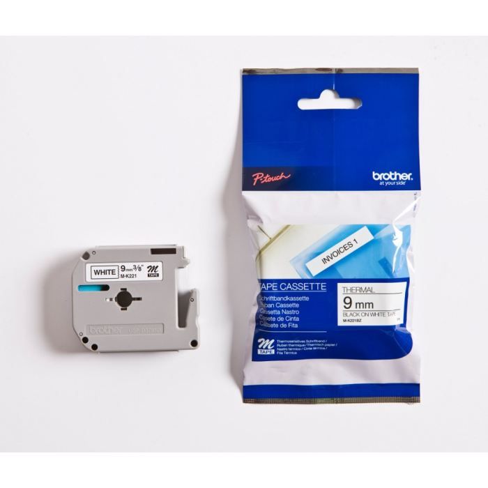 Brother K221BZ Bande imprimante sur ruban plastique Rouleau 0 9 cm x 8 Consommable