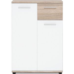 BUFFET - BAHUT  JACKY Meuble de rangement Petit Buffet - Blanc mat