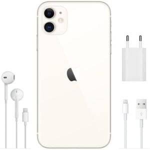Apple iPhone 11 ホワイト 64GB APPLE IPHONE 11 64GB WHITE - Smartphone - Achat & prix | fnac