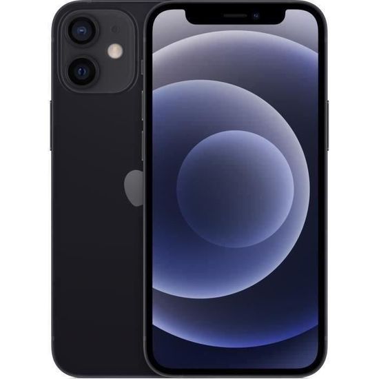APPLE iPhone 12 mini 64Go Noir - Reconditionné - Excellent état