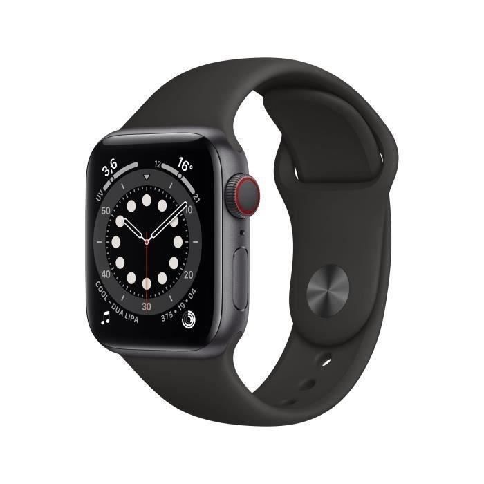 Apple Watch Series 6 GPS + Cellular 40mm Boîtier aluminium Bracelet 2020 - vue 2