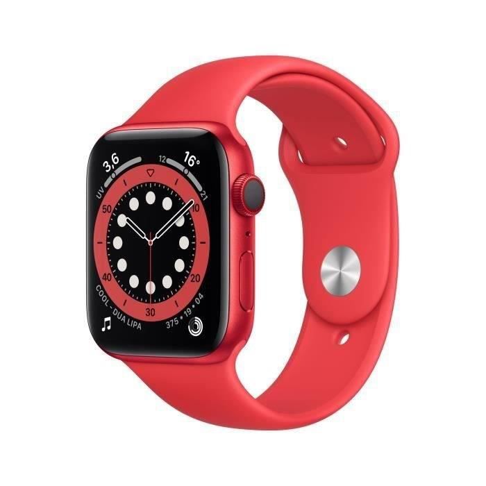 Apple Watch Series 6 GPS + Cellular 44mm Boîtier aluminium Bracelet 2020 - vue 4