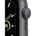 Apple Watch SE GPS - 44mm Boîtier aluminium Gris Sidéral - Bracelet Noir (2020) - Reconditionné - Excellent état-1