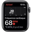 Apple Watch SE GPS - 44mm Boîtier aluminium Gris Sidéral - Bracelet Noir (2020) - Reconditionné - Excellent état-3
