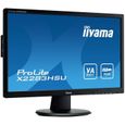 Ecran PC - IIYAMA ProLite X2283HSU-B1DP - 22" FHD - Dalle VA - 18ms - VGA/DVI-D/DisplayPort-1