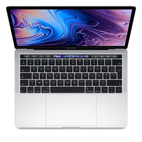 APPLE MacBook Pro Touch Bar 15" 2018 i7 - 2,2 Ghz - 16 Go RAM - 512 Go SSD - Argent - Reconditionné - Etat correct