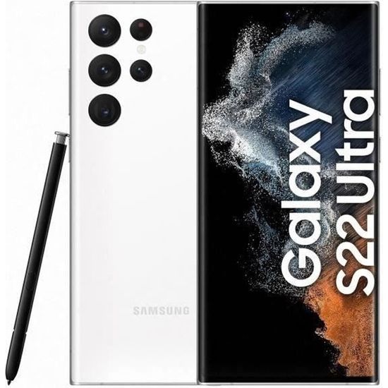 SAMSUNG Galaxy S22 Ultra 128Go 5G Blanc - Reconditionné - Etat correct