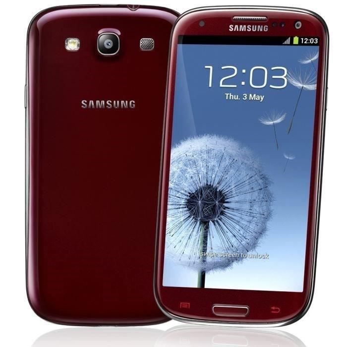 Samsung Galaxy S3 i9300 Rouge - Reconditionné - Etat correct