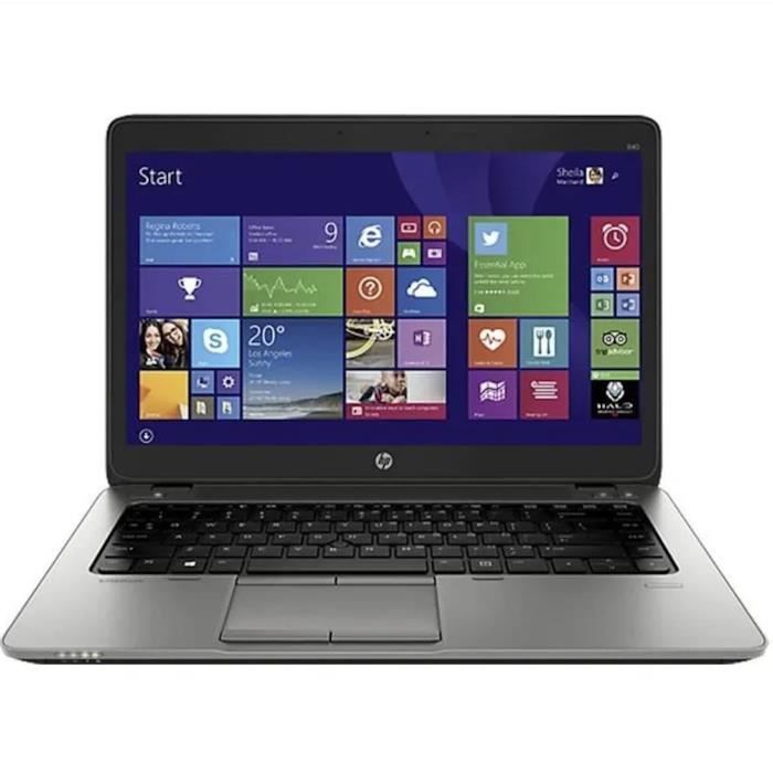 Ordinateur portable HP ELiteBook 840 G2 - Core i5 - RAM 16 Go - SSD 480 Go - Windows 10 - Reconditionné - Etat correct - Hewlett packard