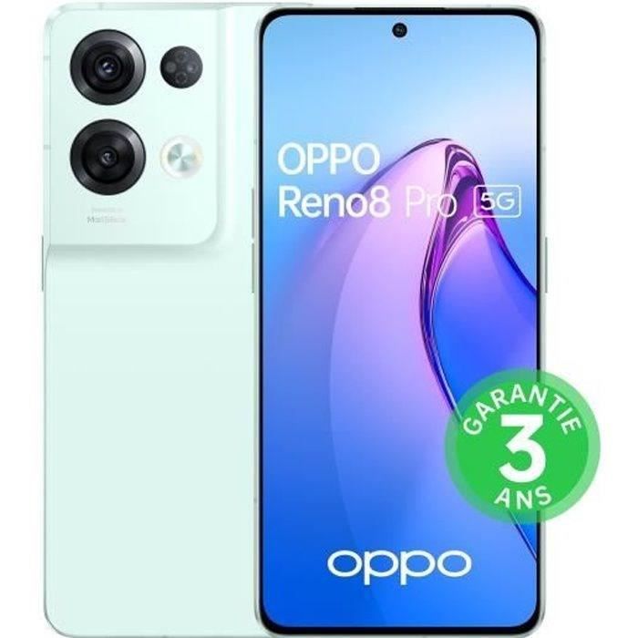 OPPO Smartphone Reno8 Pro - 256Go - 5G - Vert Glacé (2022) - Reconditionné - Etat correct