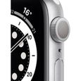 Apple Watch Series 6 GPS - 40mm Boîtier aluminium Argent - Bracelet Blanc (2020) - Reconditionné - Etat correct-1