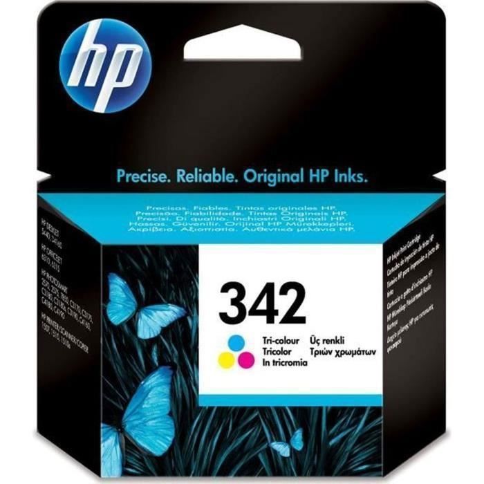 HP 342 Cartouche d'encre trois couleurs authentiques (C9361EE) pour DeskJet 5440/D4160, OfficeJet 63