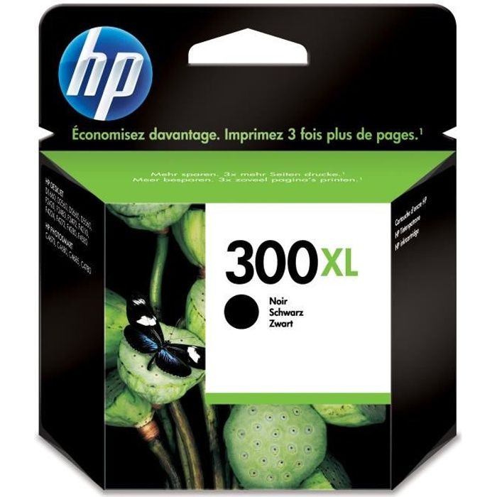 HP 300XL Cartouche dencre noire grande capacité authentique (CC641EE) pour HP DeskJet F4580 et HP Photosmart C4680/C4795