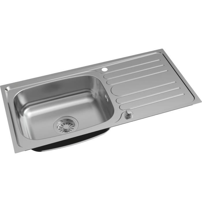 Oceanic Evier Cuisine En Inox 1 Grand Bac 1 Egouttoir