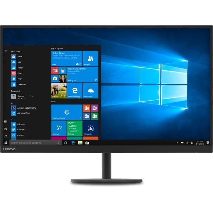 Ecran Pc Incurve Lenovo D32qc 31 5 Qhd Dalle Va 4 Ms 60hz Hdmi Displayport Amd Freesync Cdiscount Informatique
