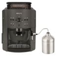 KRUPS Machine à café grain, Mousseur de lait, Expresso, Cappuccino, 2 tasses en simultané, Nettoyage automatique, Essential-1