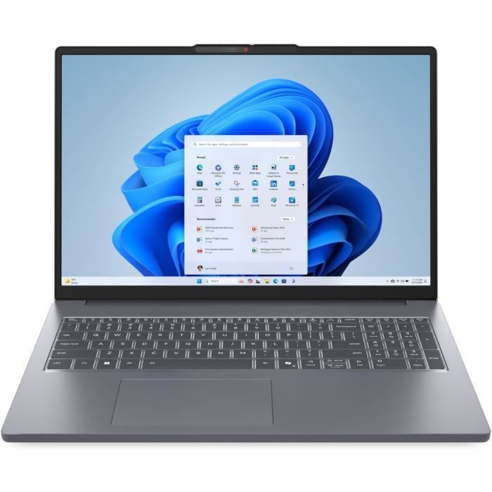 PC portable LENOVO IdeaPad Slim 3 16IRH10  Windows 11 – 16 WUXGA IPS – Core i5-13420H – RAM 16 Go – SSD 512 Go – AZERTY