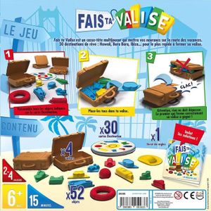 JEU SOCIÉTÉ - PLATEAU ASMODEE - Fais ta valise - Jeu de société - A part