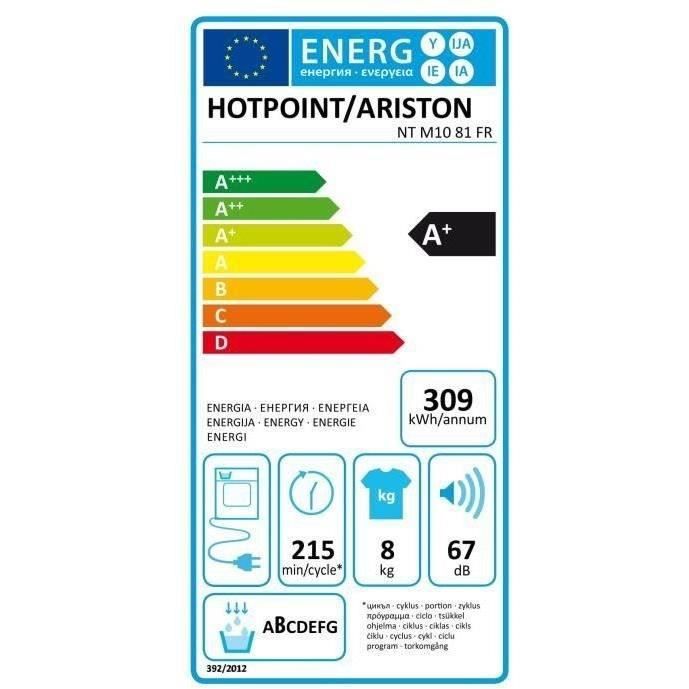  NTM1081FR - Sèche linge frontal - 8 kg -4