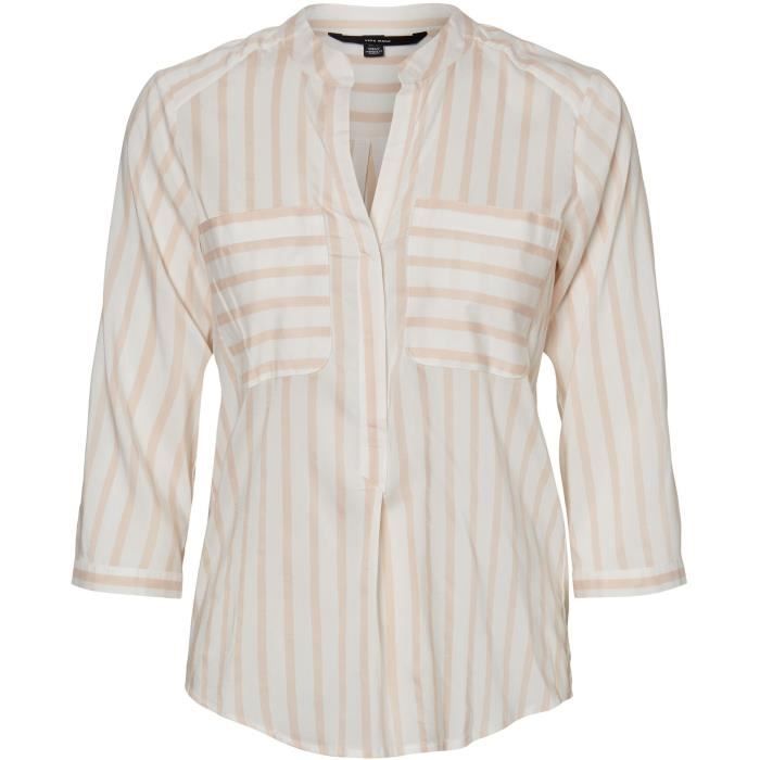 Chemise col mao femme - Cdiscount