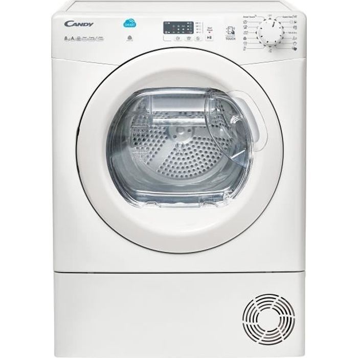 Machine A Secher Et Plier Le Linge Seche Linge Candy Csh8a1le Pompe A Chaleur Sech 8 Kg Classe A Blanc Achat Vente Seche Linge Cdiscount