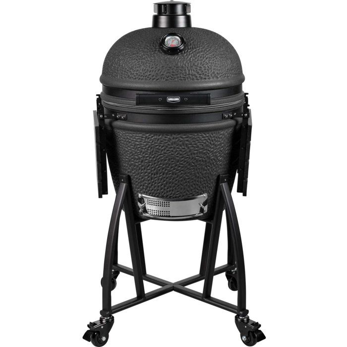 Barbecue kamado - Charbon - GRILL GURU - Prime Large - Noir mat