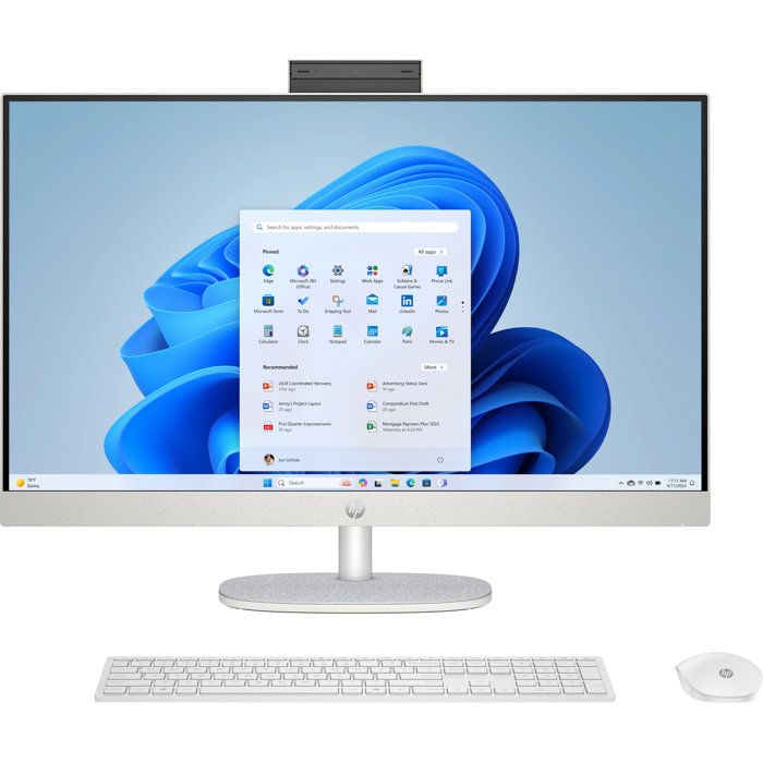HP 27 inch All in One 27 cr0081nf PC Intel® Core™ i5 i5 68 6 cm 27 1920 x 1080 pixels 8 Go DDR4 SDRAM SSD Windows 11 Home Wi Fi 6 80 - vue 2