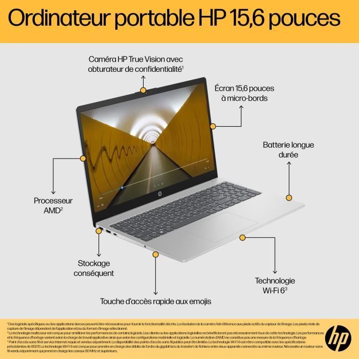 PC Portable HP 15 pouce HD /8Gb