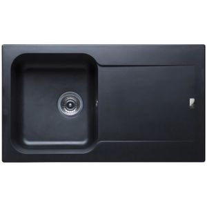 Stradour Evier Cuisine A Encastrer 1 Bac 1 Egouttoir Aloa Resine 81 X 50 Cm Noir Achat Vente Evier De Cuisine Evier Aloa 1 Bac Noir Cdiscount