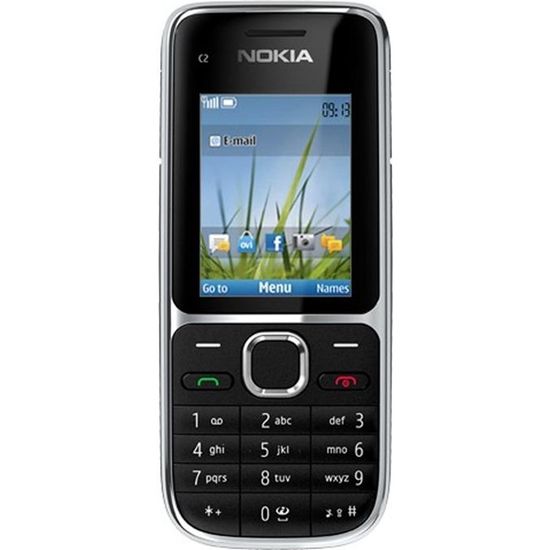 Téléphone mobile - NOKIA - C2-01 Noir - Ecran TFT 2" - Appareil photo 3,2 MP - Radio FM RDS