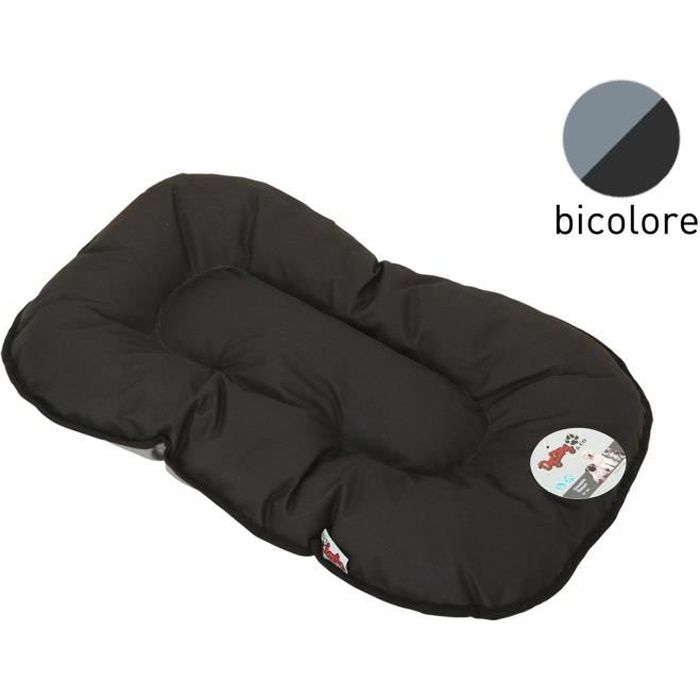 Comparer les prix de coussin flocon 61cm bicolore noir/gris