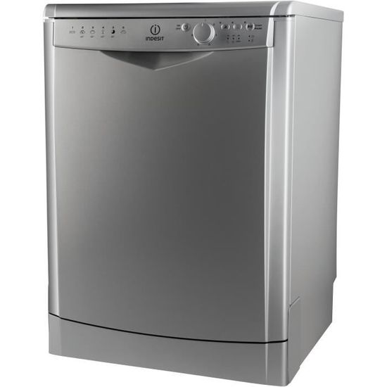 Lave-vaisselle pose libre INDESIT DFG26B1NX - 13 couverts - Largeur 60 cm - Classe A+ - 49dB - Inox