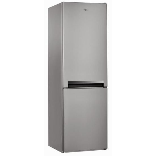 WHIRLPOOL BLF8001OX -Réfrigérateur congélateur bas-339L (228+111)-Froid statique-A+-L60cm x H189cm-Inox