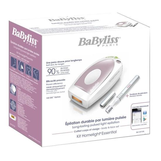 épilateur à lumière pulsée babyliss