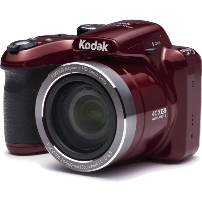 Appareil photo numérique Bridge KODAK AZ401 ASTRO ZOOM - 16 Megapixels - Zoom optique 40x - Rouge