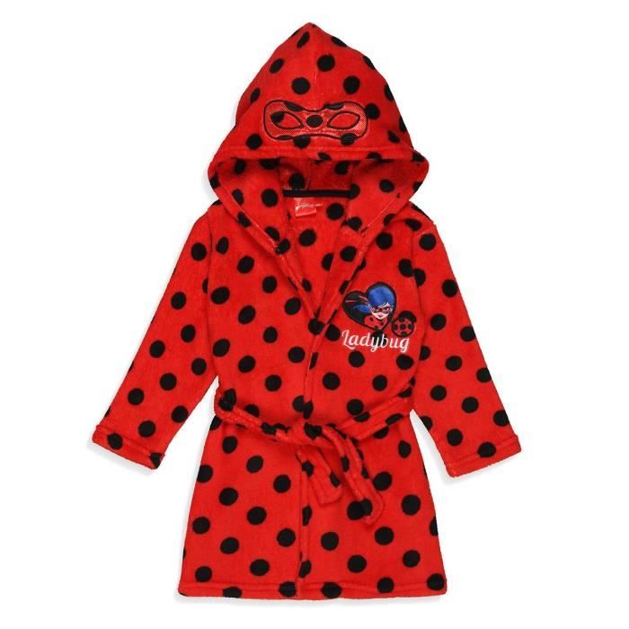 Lady Bug Robe De Chambre Coral Fille 100 Polyester Rouge Achat